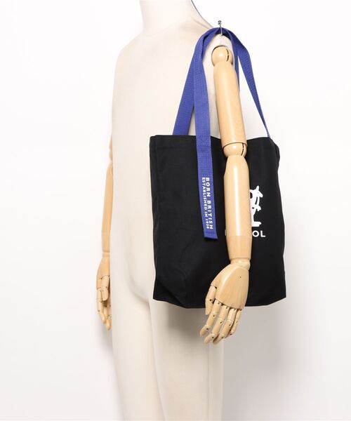 KANGOL（カンゴール）の「【KANGOL/カンゴール】メッセージプリント キャンバス TOTE BAG / トートバッグ（トートバッグ・メンズ・ホワイト×ブラック・FREE）」の5枚目の写真