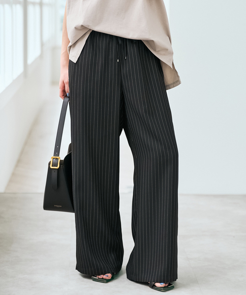 Spick & Span(スピックアンドスパン)の「《新色有り / 追加》ジョーゼットイージーパンツ(スラックス・レディース・その他9/マルチ・38/36)」の2枚目の写真