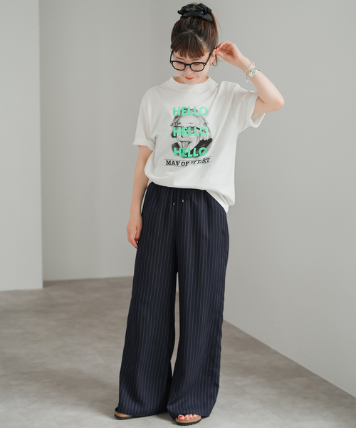 Spick & Span(スピックアンドスパン)の「《新色有り / 追加》ジョーゼットイージーパンツ(スラックス・レディース・その他9/マルチ・38/36)」の5枚目の写真