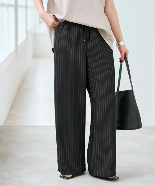 Spick & Span(スピックアンドスパン)の「《新色有り / 追加》ジョーゼットイージーパンツ(スラックス・レディース・その他9/マルチ・38/36)」の7枚目の写真