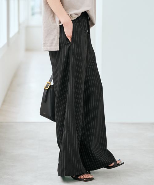 Spick & Span(スピックアンドスパン)の「《新色有り / 追加》ジョーゼットイージーパンツ(スラックス・レディース・その他9/マルチ・38/36)」の9枚目の写真