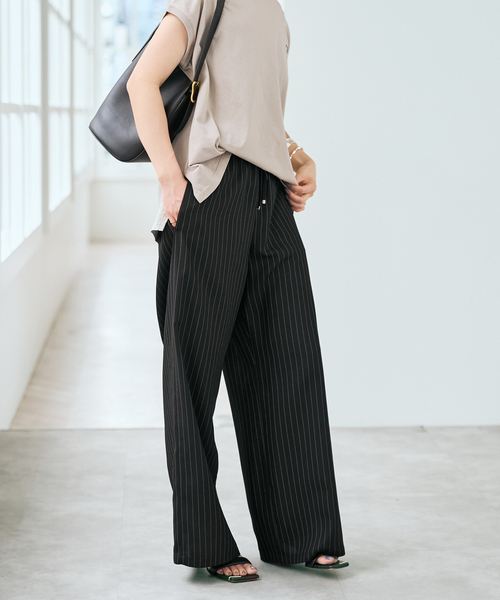 Spick & Span(スピックアンドスパン)の「《新色有り / 追加》ジョーゼットイージーパンツ(スラックス・レディース・その他9/マルチ・38/36)」の12枚目の写真