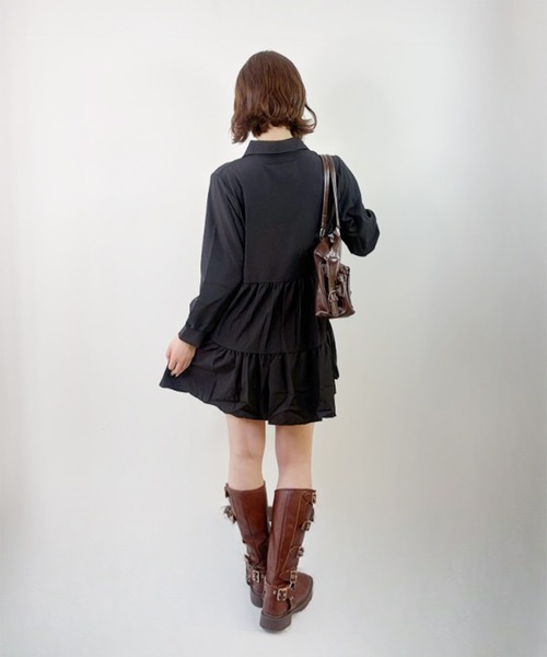 frunco（フランコ）の「【ZOZOTOWN限定】シャツワンピース（シャツワンピース・レディース・ブラック/ホワイト・FREE）」の18枚目の写真