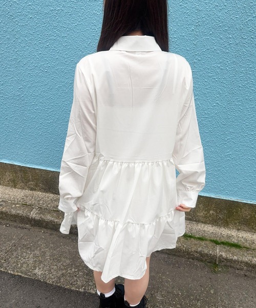 frunco（フランコ）の「【ZOZOTOWN限定】シャツワンピース（シャツワンピース・レディース・ブラック/ホワイト・FREE）」の11枚目の写真