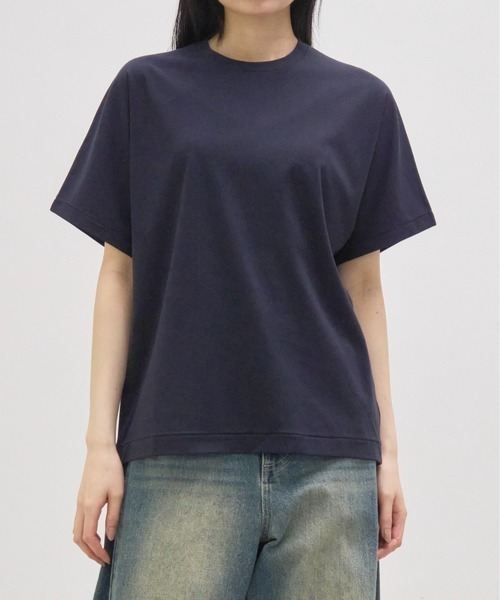 GOOD PEOPLE GOOD STITCHING GOOD PRODUCT(グッドピープルグッドスティッチンググッドプロダクト)の「【GOOD PEOPLE GOOD STITCHING GOOD PRODUCT/グッドピープルグッドスティッチンググッドプロダクト】Crew Neck Dolman Sleeve T/クルーネックドルマンスリーブTシャツ(Tシャツ/カットソー・レディース・ブラック/ホワイト/ネイビー・SMALL)」の3枚目の写真