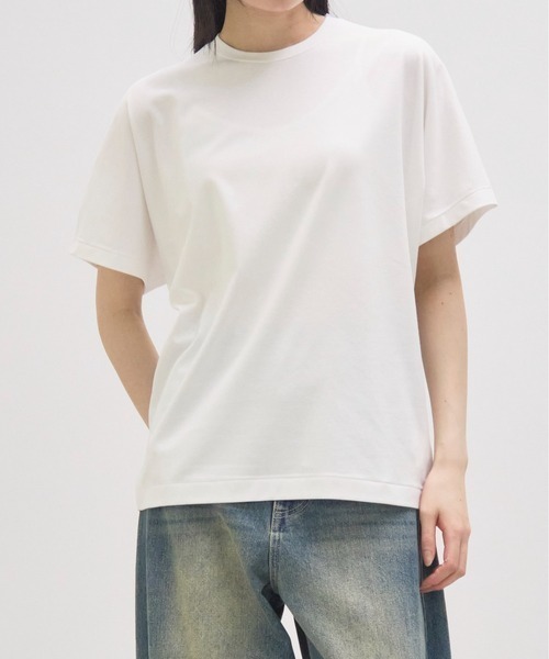 GOOD PEOPLE GOOD STITCHING GOOD PRODUCT(グッドピープルグッドスティッチンググッドプロダクト)の「【GOOD PEOPLE GOOD STITCHING GOOD PRODUCT/グッドピープルグッドスティッチンググッドプロダクト】Crew Neck Dolman Sleeve T/クルーネックドルマンスリーブTシャツ(Tシャツ/カットソー・レディース・ブラック/ホワイト/ネイビー・SMALL)」の1枚目の写真