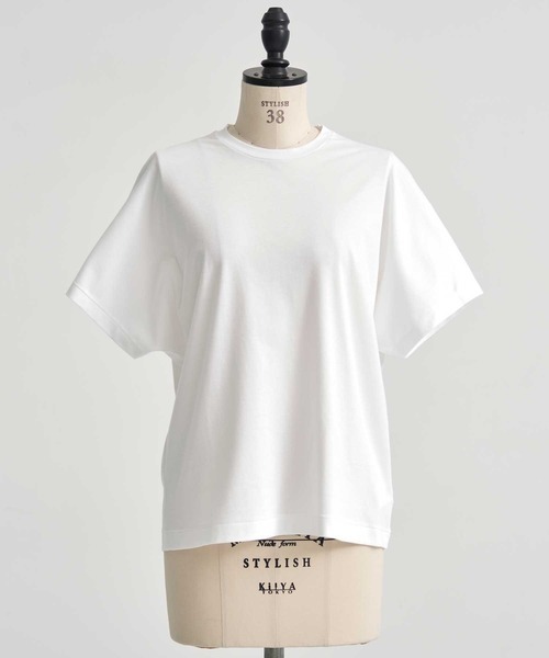 GOOD PEOPLE GOOD STITCHING GOOD PRODUCT(グッドピープルグッドスティッチンググッドプロダクト)の「【GOOD PEOPLE GOOD STITCHING GOOD PRODUCT/グッドピープルグッドスティッチンググッドプロダクト】Crew Neck Dolman Sleeve T/クルーネックドルマンスリーブTシャツ(Tシャツ/カットソー・レディース・ブラック/ホワイト/ネイビー・SMALL)」の12枚目の写真