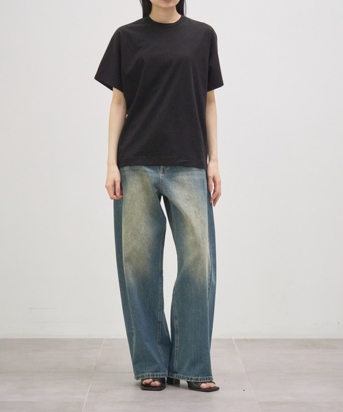 GOOD PEOPLE GOOD STITCHING GOOD PRODUCT(グッドピープルグッドスティッチンググッドプロダクト)の「【GOOD PEOPLE GOOD STITCHING GOOD PRODUCT/グッドピープルグッドスティッチンググッドプロダクト】Crew Neck Dolman Sleeve T/クルーネックドルマンスリーブTシャツ(Tシャツ/カットソー・レディース・ブラック/ホワイト/ネイビー・SMALL)」の19枚目の写真