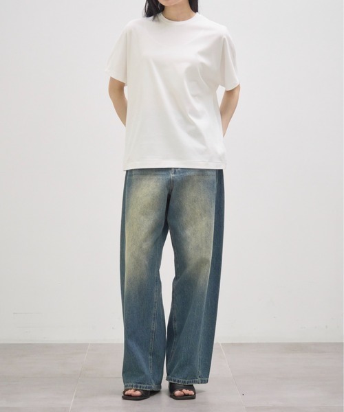 GOOD PEOPLE GOOD STITCHING GOOD PRODUCT(グッドピープルグッドスティッチンググッドプロダクト)の「【GOOD PEOPLE GOOD STITCHING GOOD PRODUCT/グッドピープルグッドスティッチンググッドプロダクト】Crew Neck Dolman Sleeve T/クルーネックドルマンスリーブTシャツ(Tシャツ/カットソー・レディース・ブラック/ホワイト/ネイビー・SMALL)」の10枚目の写真