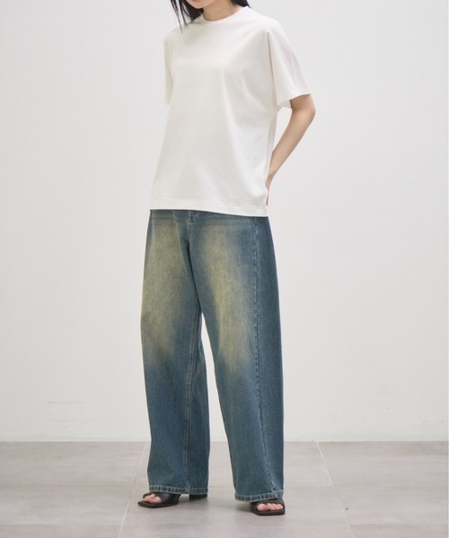 GOOD PEOPLE GOOD STITCHING GOOD PRODUCT(グッドピープルグッドスティッチンググッドプロダクト)の「【GOOD PEOPLE GOOD STITCHING GOOD PRODUCT/グッドピープルグッドスティッチンググッドプロダクト】Crew Neck Dolman Sleeve T/クルーネックドルマンスリーブTシャツ(Tシャツ/カットソー・レディース・ブラック/ホワイト/ネイビー・SMALL)」の11枚目の写真