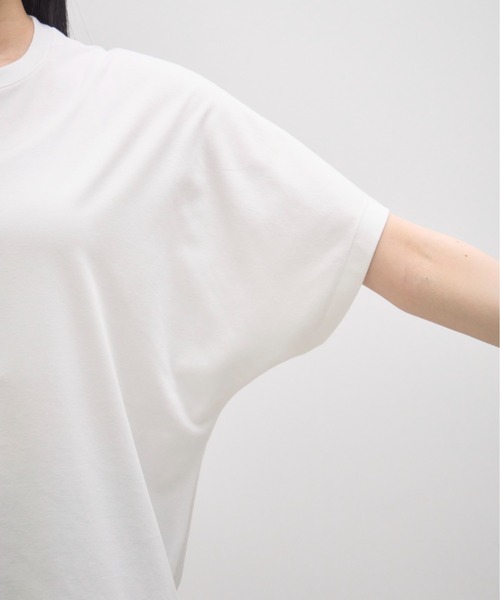 GOOD PEOPLE GOOD STITCHING GOOD PRODUCT(グッドピープルグッドスティッチンググッドプロダクト)の「【GOOD PEOPLE GOOD STITCHING GOOD PRODUCT/グッドピープルグッドスティッチンググッドプロダクト】Crew Neck Dolman Sleeve T/クルーネックドルマンスリーブTシャツ(Tシャツ/カットソー・レディース・ブラック/ホワイト/ネイビー・SMALL)」の8枚目の写真