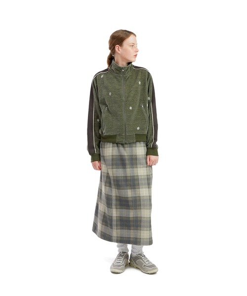 SUNLOVE(サンラブ)の「Velour Twinkle Track Jacket(その他アウター・レディース・カーキ/パープル・S/L/M)」の7枚目の写真