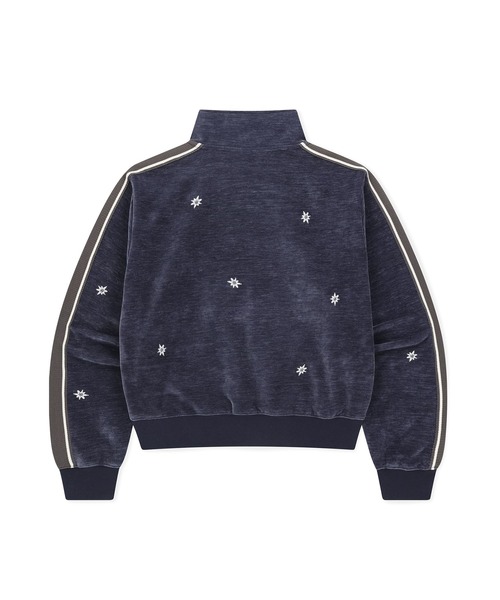 SUNLOVE(サンラブ)の「Velour Twinkle Track Jacket(その他アウター・レディース・カーキ/パープル・S/L/M)」の8枚目の写真