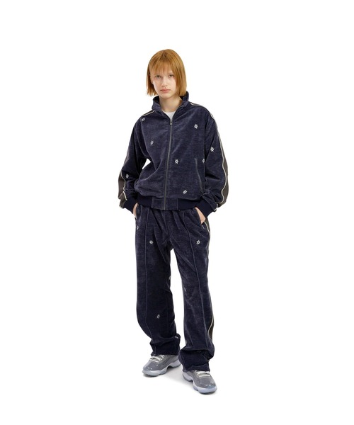 SUNLOVE(サンラブ)の「Velour Twinkle Track Jacket(その他アウター・レディース・カーキ/パープル・S/L/M)」の11枚目の写真