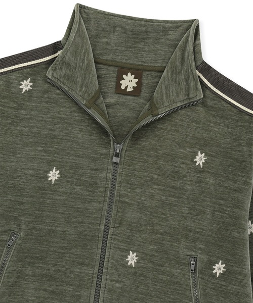 SUNLOVE(サンラブ)の「Velour Twinkle Track Jacket(その他アウター・レディース・カーキ/パープル・S/L/M)」の4枚目の写真