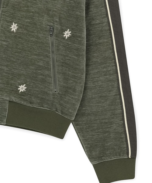 SUNLOVE(サンラブ)の「Velour Twinkle Track Jacket(その他アウター・レディース・カーキ/パープル・S/L/M)」の5枚目の写真