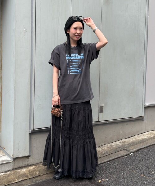 CIAOPANIC TYPY(チャオパニックティピー)の「【UNISEX】【WEB限定】宇宙人プリントTシャツ(Tシャツ/カットソー・メンズ・パープル/イエロー/ホワイト/チャコールグレー/グレー・MEDIUM/LARGE/XX-LARGE)」の7枚目の写真