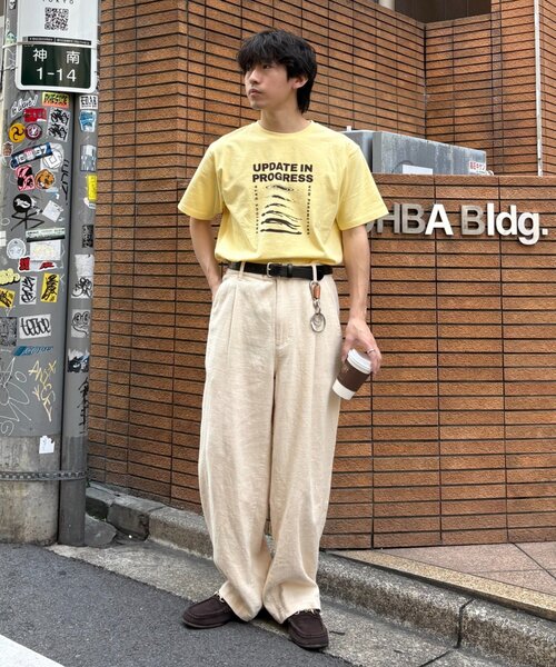 CIAOPANIC TYPY(チャオパニックティピー)の「【UNISEX】【WEB限定】宇宙人プリントTシャツ(Tシャツ/カットソー・メンズ・パープル/イエロー/ホワイト/チャコールグレー/グレー・MEDIUM/LARGE/XX-LARGE)」の11枚目の写真