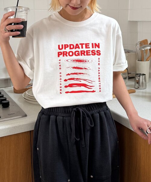 CIAOPANIC TYPY(チャオパニックティピー)の「【UNISEX】【WEB限定】宇宙人プリントTシャツ(Tシャツ/カットソー・メンズ・パープル/イエロー/ホワイト/チャコールグレー/グレー・MEDIUM/LARGE/XX-LARGE)」の13枚目の写真