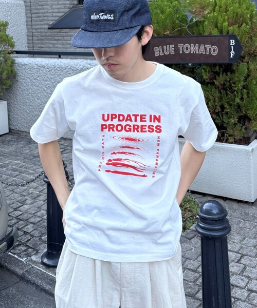 CIAOPANIC TYPY(チャオパニックティピー)の「【UNISEX】【WEB限定】宇宙人プリントTシャツ(Tシャツ/カットソー・メンズ・パープル/イエロー/ホワイト/チャコールグレー/グレー・MEDIUM/LARGE/XX-LARGE)」の14枚目の写真