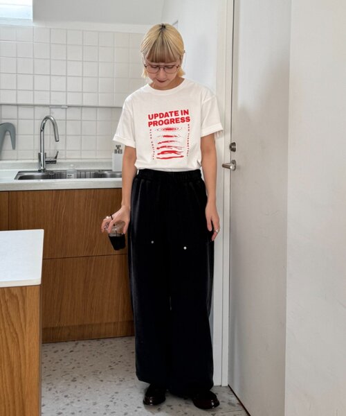 CIAOPANIC TYPY(チャオパニックティピー)の「【UNISEX】【WEB限定】宇宙人プリントTシャツ(Tシャツ/カットソー・メンズ・パープル/イエロー/ホワイト/チャコールグレー/グレー・MEDIUM/LARGE/XX-LARGE)」の15枚目の写真