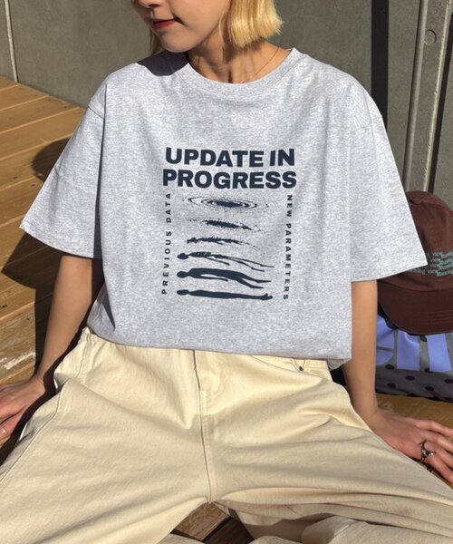 CIAOPANIC TYPY(チャオパニックティピー)の「【UNISEX】【WEB限定】宇宙人プリントTシャツ(Tシャツ/カットソー・メンズ・パープル/イエロー/ホワイト/チャコールグレー/グレー・MEDIUM/LARGE/XX-LARGE)」の20枚目の写真