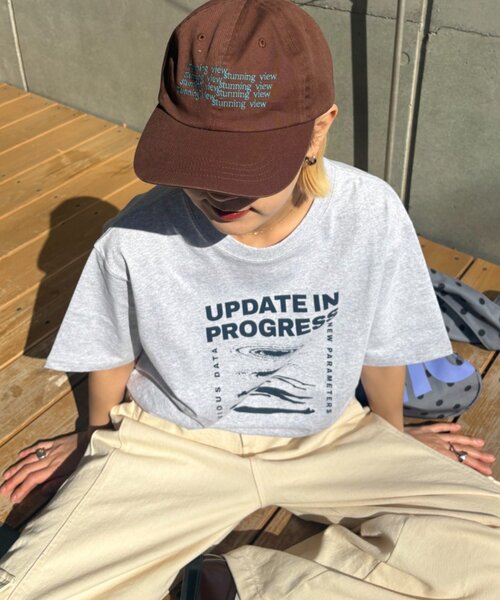 CIAOPANIC TYPY(チャオパニックティピー)の「【UNISEX】【WEB限定】宇宙人プリントTシャツ(Tシャツ/カットソー・メンズ・パープル/イエロー/ホワイト/チャコールグレー/グレー・MEDIUM/LARGE/XX-LARGE)」の22枚目の写真