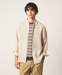 UNITED ARROWS | LIBECO リネン バンドカラー シャツ(シャツ/ブラウス)