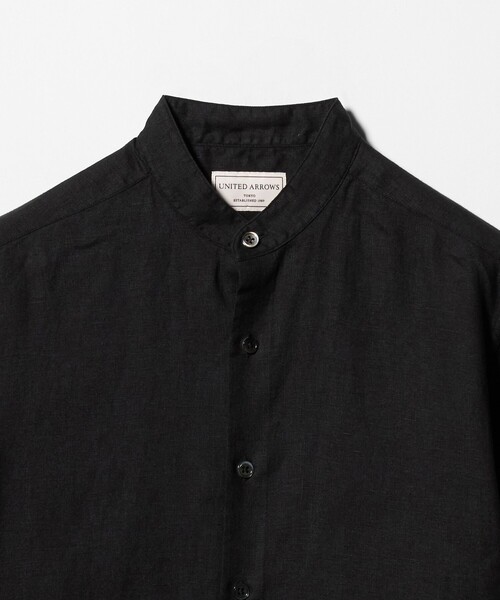 UNITED ARROWS(ユナイテッドアローズ)の「LIBECO リネン バンドカラー シャツ(シャツ/ブラウス・メンズ・ブラック/ブラウン系/ナチュラル・S/M/XL/L)」の16枚目の写真