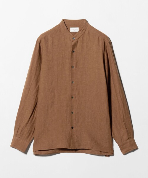 UNITED ARROWS(ユナイテッドアローズ)の「LIBECO リネン バンドカラー シャツ(シャツ/ブラウス・メンズ・ブラック/ブラウン系/ナチュラル・S/M/XL/L)」の11枚目の写真