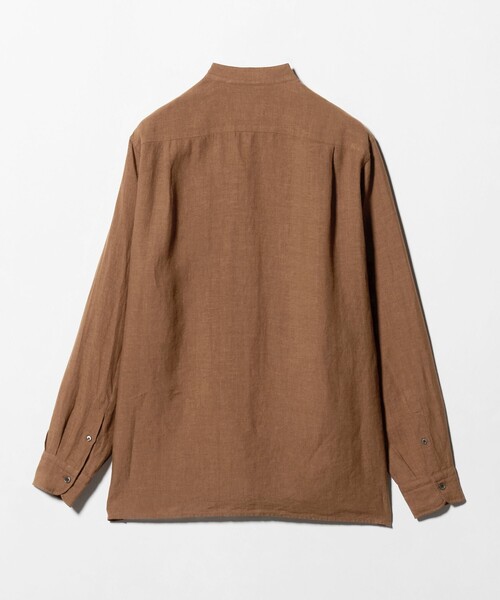 UNITED ARROWS(ユナイテッドアローズ)の「LIBECO リネン バンドカラー シャツ(シャツ/ブラウス・メンズ・ブラック/ブラウン系/ナチュラル・S/M/XL/L)」の10枚目の写真