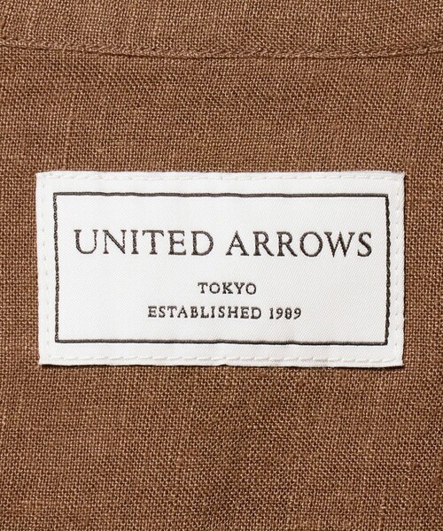 UNITED ARROWS(ユナイテッドアローズ)の「LIBECO リネン バンドカラー シャツ(シャツ/ブラウス・メンズ・ブラック/ブラウン系/ナチュラル・S/M/XL/L)」の5枚目の写真