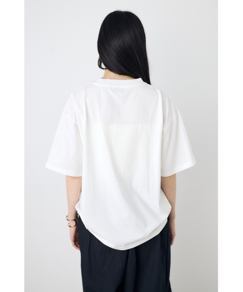 AZUL by moussy(アズールバイマウジー)の「フォトプリントTシャツ(Tシャツ/カットソー・レディース・ホワイト/ライトブラック・SMALL/MEDIUM)」の14枚目の写真