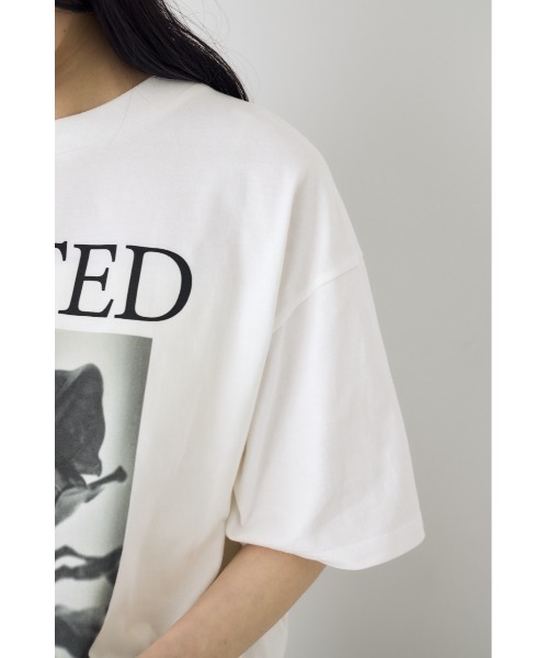 AZUL by moussy(アズールバイマウジー)の「フォトプリントTシャツ(Tシャツ/カットソー・レディース・ホワイト/ライトブラック・SMALL/MEDIUM)」の19枚目の写真