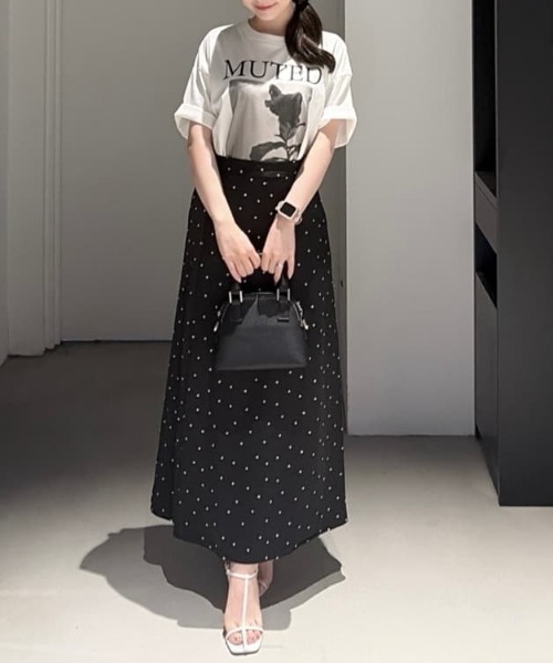 AZUL by moussy(アズールバイマウジー)の「フォトプリントTシャツ(Tシャツ/カットソー・レディース・ホワイト/ライトブラック・SMALL/MEDIUM)」の22枚目の写真