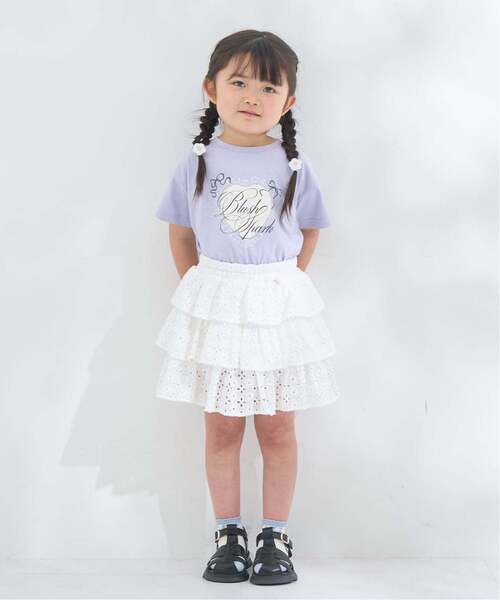 Lycee mine(リセマイン)の「【安心/インパン付き】【綿100%】コットンレースティアードスカート【子供服】【キッズ】【女の子】(スカート・キッズ・ブラック/オフホワイト・120cm/150cm/130cm/100cm/110cm/140cm)」の17枚目の写真
