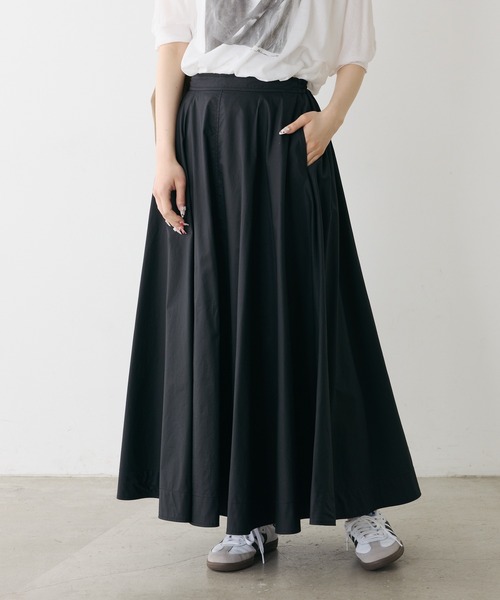 PUAL CE CIN(ピュアルセシン)の「高密度コットンフレアスカート(スカート・レディース・オフホワイト/キャメル/ブラック・FREE)」の17枚目の写真