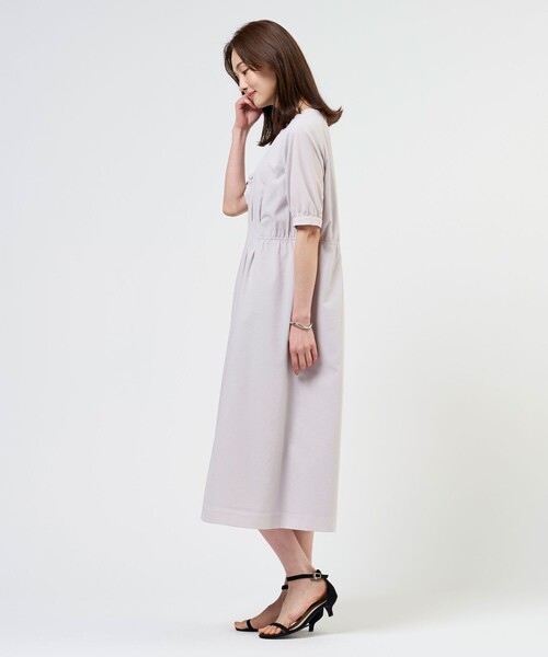 J.PRESS(ジェイプレス)の「【WEB限定カラーあり】アキハ BREEZE COOL ワンピース(ワンピース・レディース・ブラウン系/グレー系/ライトグレー系・9/11)」の8枚目の写真