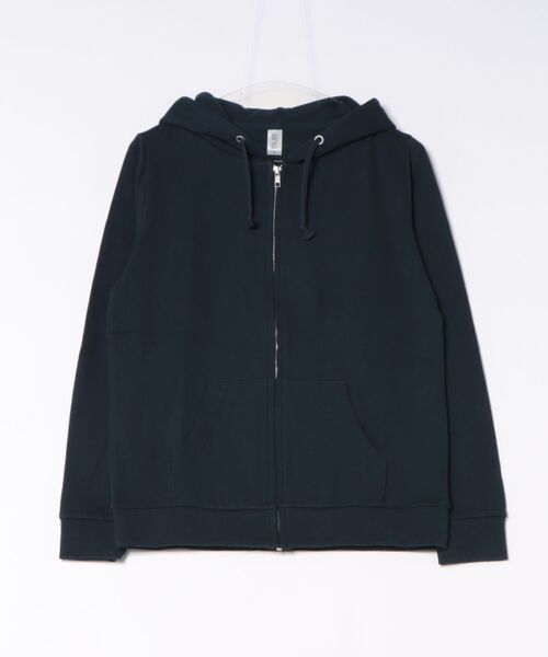 TONE SELECT WEAR（トーンセレクトウェア）の「TRUSS(トラス)　　7.4oz スタンダード フルジップスウェットパーカー (RSZ-143)【7.4オンス スタンダードジップパーカ】（パーカー・メンズ・ブラック/ホワイト/ヘザーグレー/ネイビー/レッド・SMALL/X-LARGE/LARGE/MEDIUM/X-SMALL）」の4枚目の写真