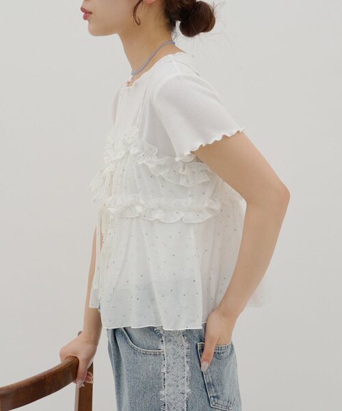 DISCOAT(ディスコート)の「【umm.】花柄キャミ×Tシャツセット(Tシャツ/カットソー・レディース・ライトグレー/レモンイエロー/オフホワイト・FREE)」の14枚目の写真