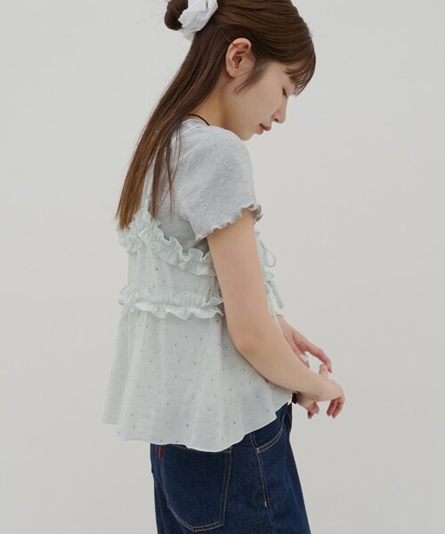 DISCOAT(ディスコート)の「【umm.】花柄キャミ×Tシャツセット(Tシャツ/カットソー・レディース・ライトグレー/レモンイエロー/オフホワイト・FREE)」の18枚目の写真