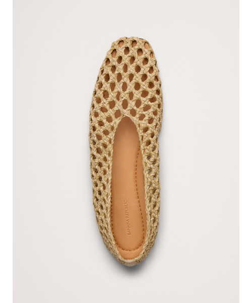 Banana Republic(バナナリパブリック)の「ウーブン バレエ フラット(パンプス・レディース・ナチュラル/レッド・8/7/6)」の13枚目の写真
