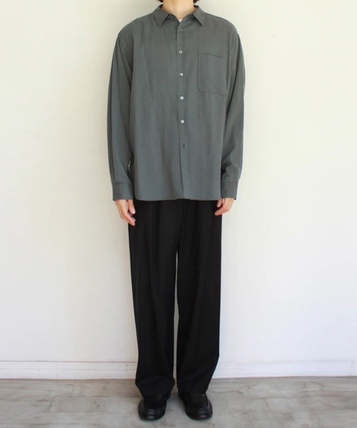 soe（ソーイ）の「【soe】Dad Shirts（シャツ/ブラウス・メンズ・グレー・1/2）」の3枚目の写真