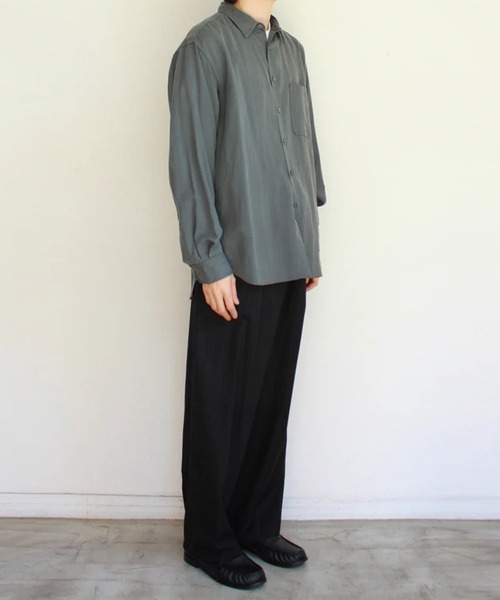 soe（ソーイ）の「【soe】Dad Shirts（シャツ/ブラウス・メンズ・グレー・1/2）」の4枚目の写真