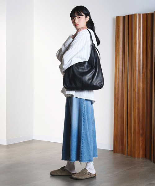 ROSE BUD(ローズバッド)の「(CREOLME)STRIPE HOODED BIG SHIRT(シャツ/ブラウス・レディース・ホワイト/ライトブルー・ONE SIZE)」の7枚目の写真