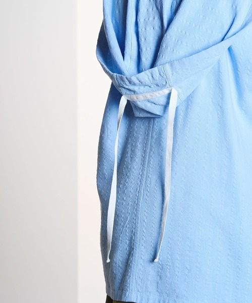 ROSE BUD(ローズバッド)の「(CREOLME)STRIPE HOODED BIG SHIRT(シャツ/ブラウス・レディース・ホワイト/ライトブルー・ONE SIZE)」の22枚目の写真
