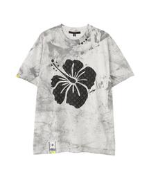 STUD MUFFIN（スタッドマフィン）の「STUD MUFFIN/スタッドマフィン/ピグメントフラワープリントSSTシャツ（Tシャツ/カットソー）」