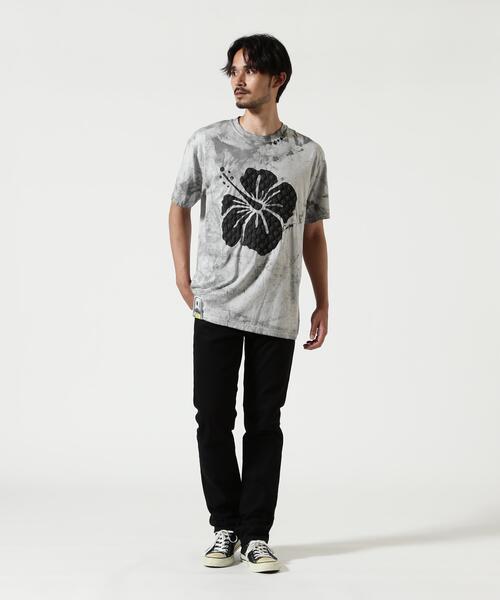 STUD MUFFIN（スタッドマフィン）の「STUD MUFFIN/スタッドマフィン/ピグメントフラワープリントSSTシャツ（Tシャツ/カットソー・メンズ・イエロー/ブラック・2/3）」の15枚目の写真