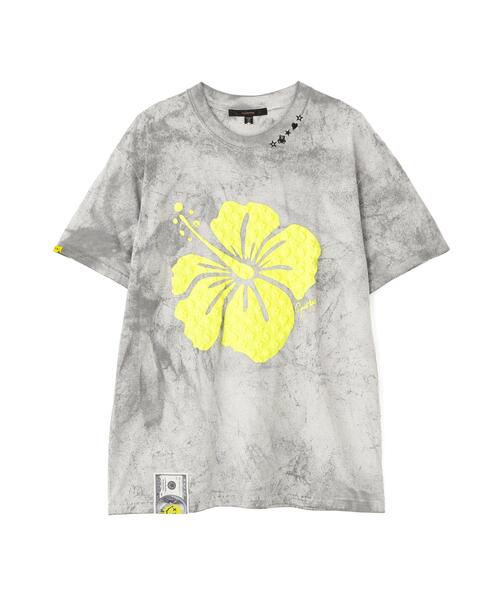 STUD MUFFIN（スタッドマフィン）の「STUD MUFFIN/スタッドマフィン/ピグメントフラワープリントSSTシャツ（Tシャツ/カットソー・メンズ・イエロー/ブラック・2/3）」の13枚目の写真