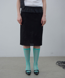 SHEER LACE SKIRT (BLACK)
